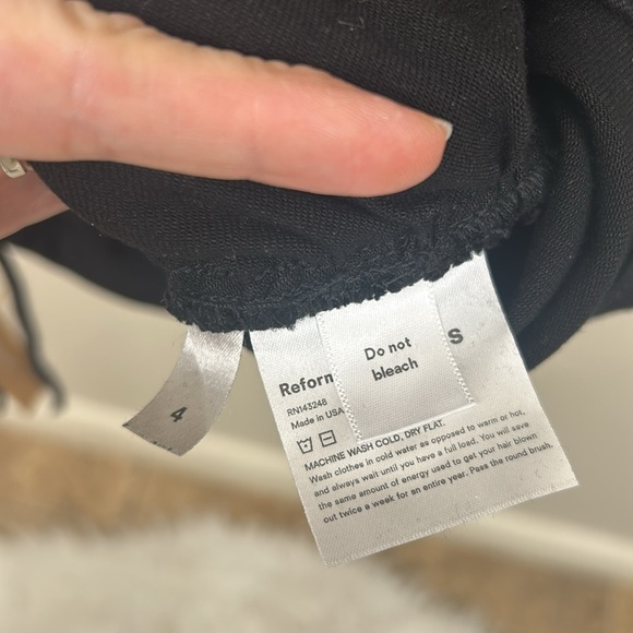 Reformation Black Mini Dress - Picture 11 of 14